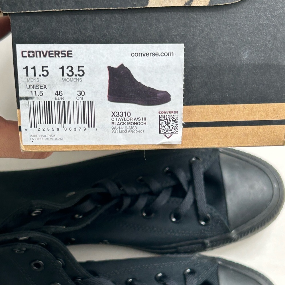 Converse Black Sneakers - Picture 10 of 11